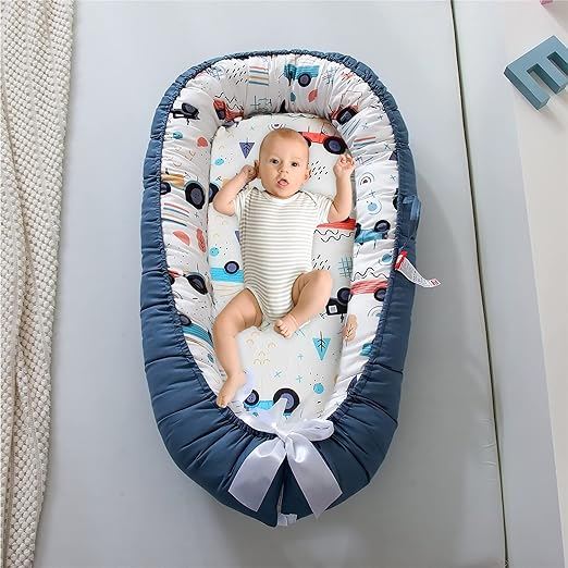 Berceau Bébé - NidPortableBébé™ - Voiture Bleue - Le désir de bébé